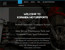 Tablet Screenshot of korandamotorsports.com